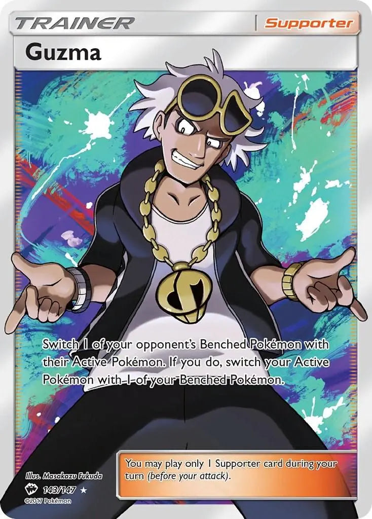 Guzma - Pokemon Burning Shadows #143 NM