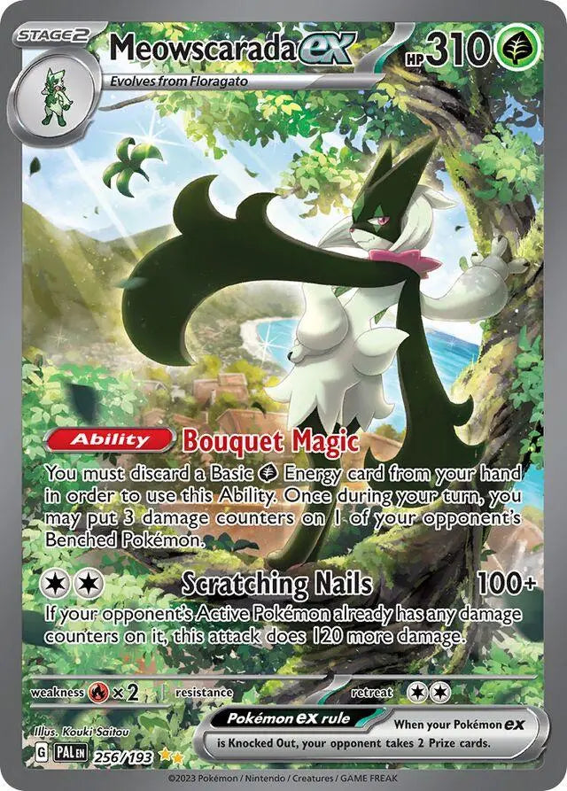 Meowscarada ex - Pokemon Paldea Evolved #256 NM