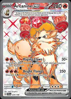 Arcanine ex - Pokemon Scarlet & Violet #224 NM