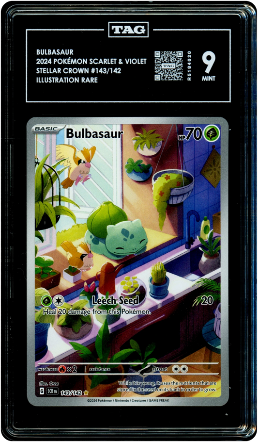 Bulbasaur - Pokemon Stellar Crown #143 TAG 9