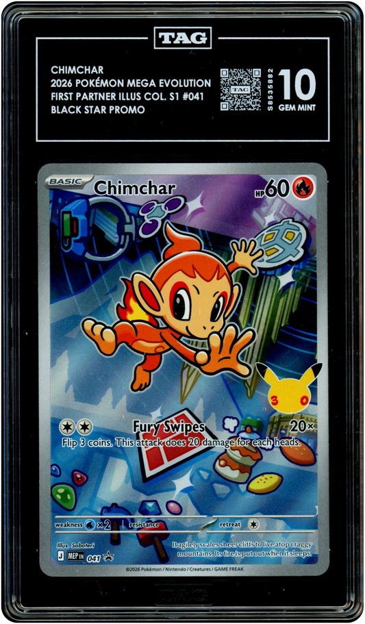 Chimchar - Pokemon Mega Evolution Promos #41 TAG 10