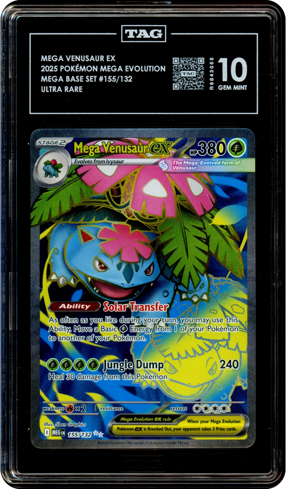 Mega Venusaur ex - Pokemon Mega Evolution #155 TAG 10 — front