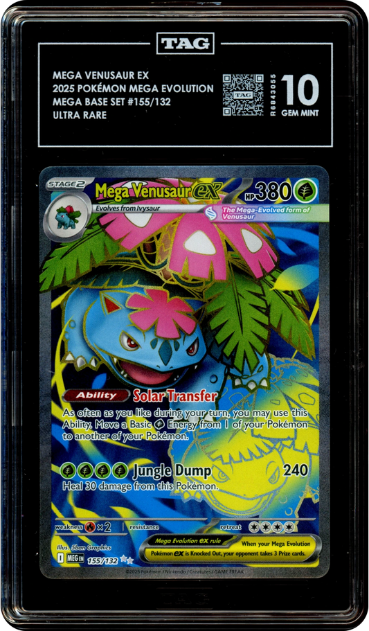 Mega Venusaur ex - Pokemon Mega Evolution #155 TAG 10