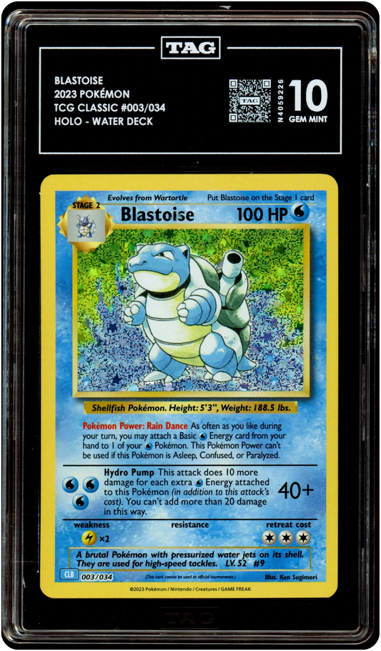 Blastoise - Pokemon TCG Classic: Blastoise Deck #3 TAG 10