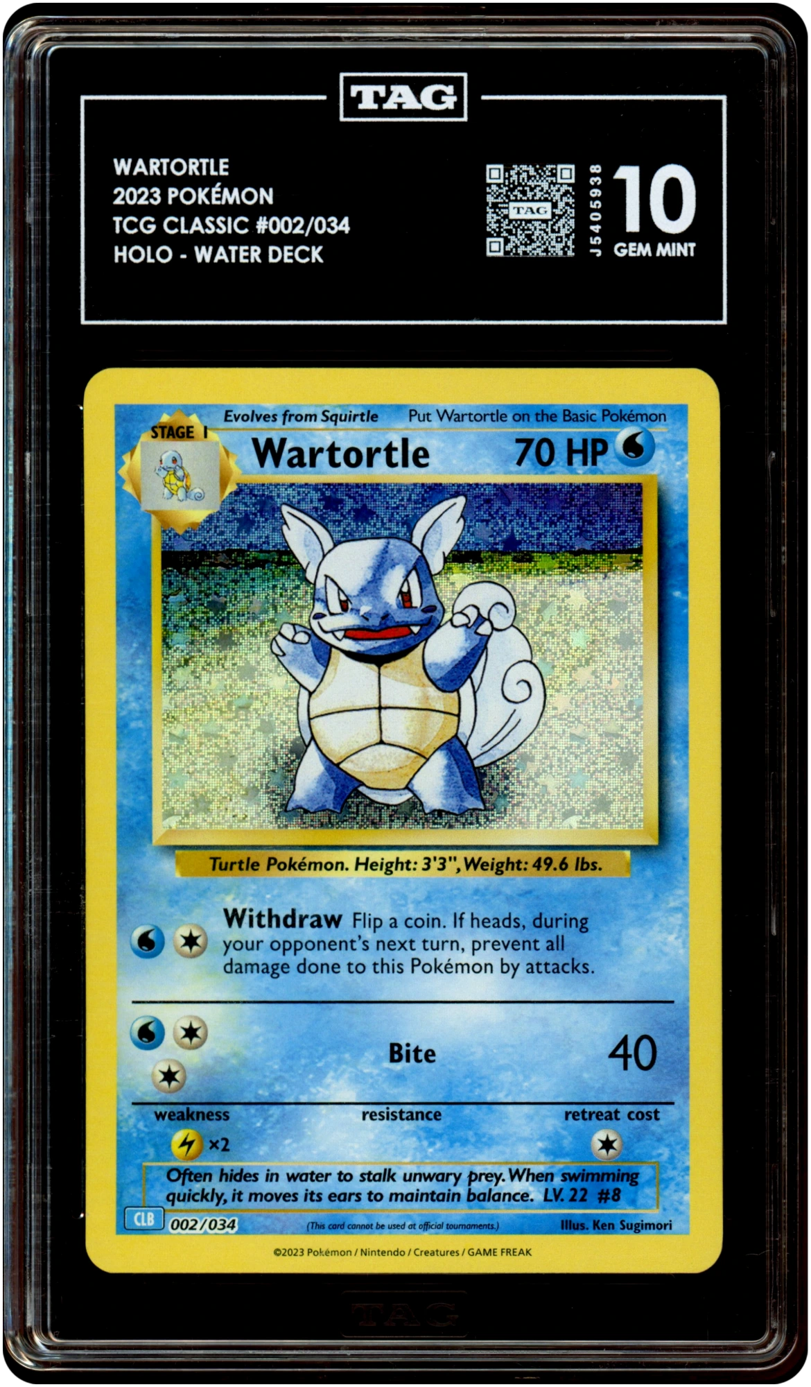 Wartortle - Pokemon TCG Classic: Blastoise Deck #2 TAG 10