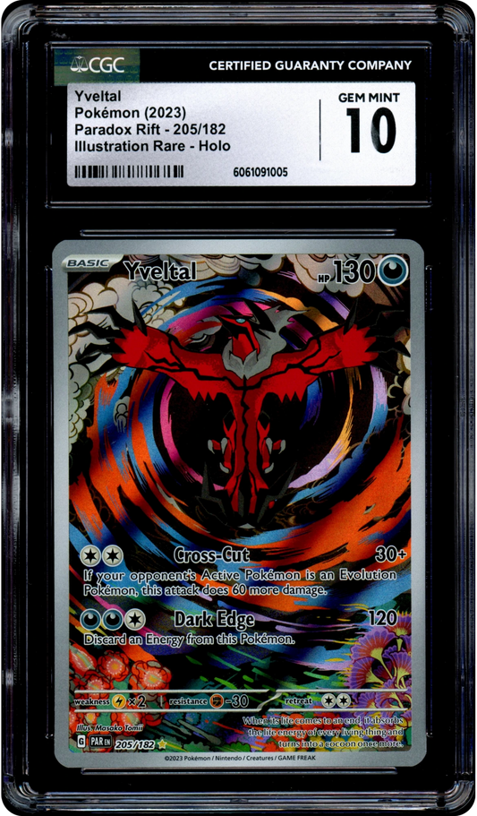 Yveltal - Pokemon Paradox Rift #205 CGC 10