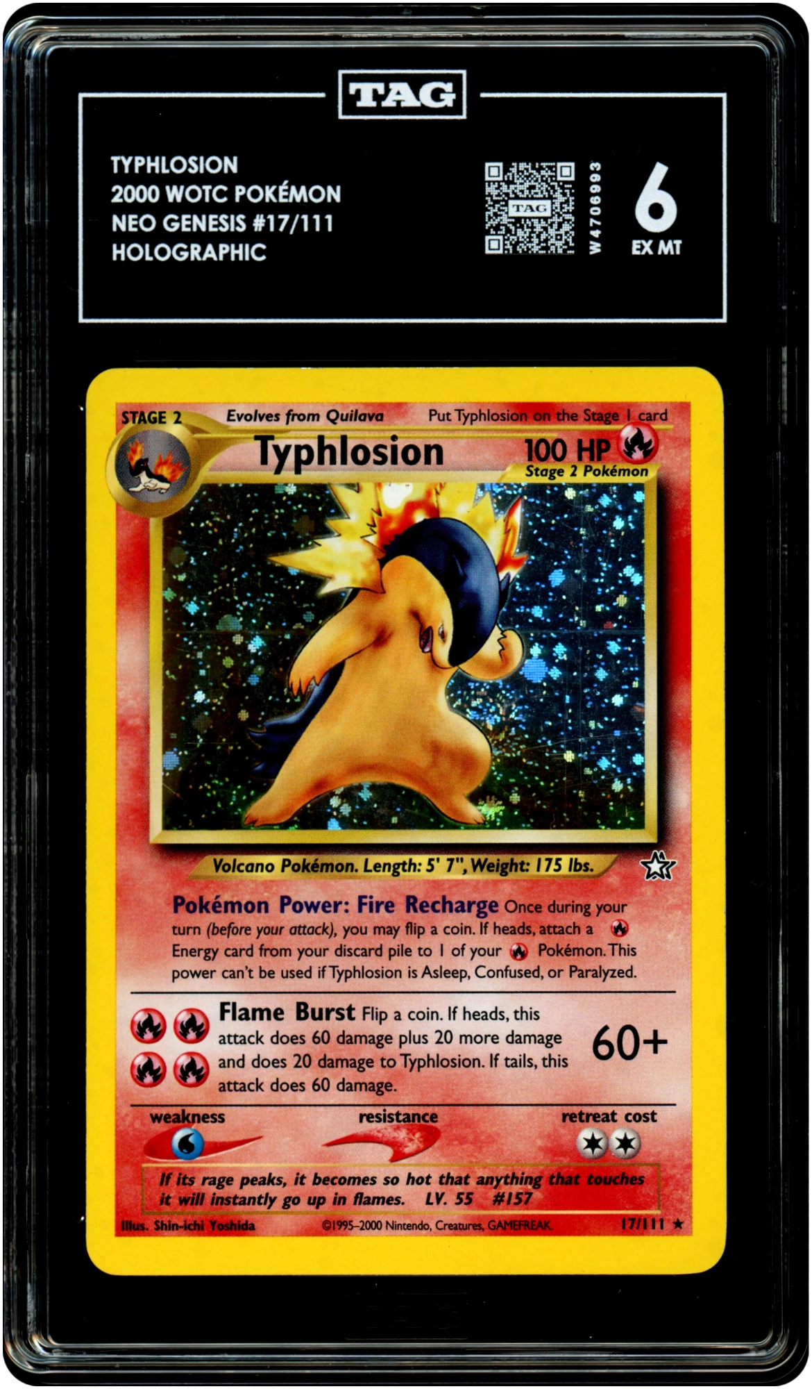 Typhlosion - Pokemon Neo Genesis #17 TAG 6 — front
