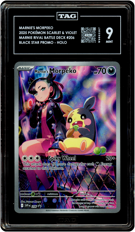 Marnie's Morpeko - Pokemon Scarlet & Violet Promos #206 TAG 9