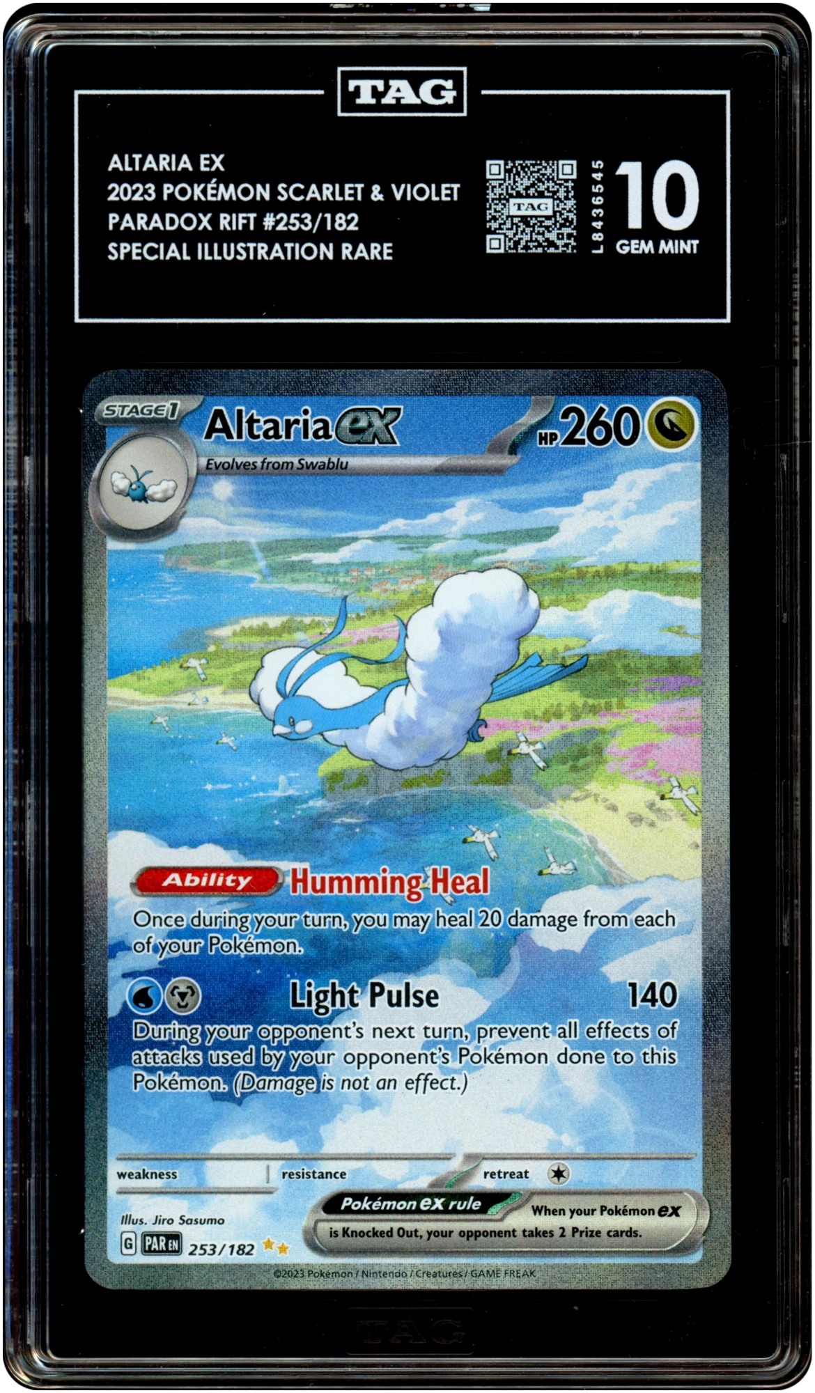 Altaria ex - Pokemon Paradox Rift #253 TAG 10 — front