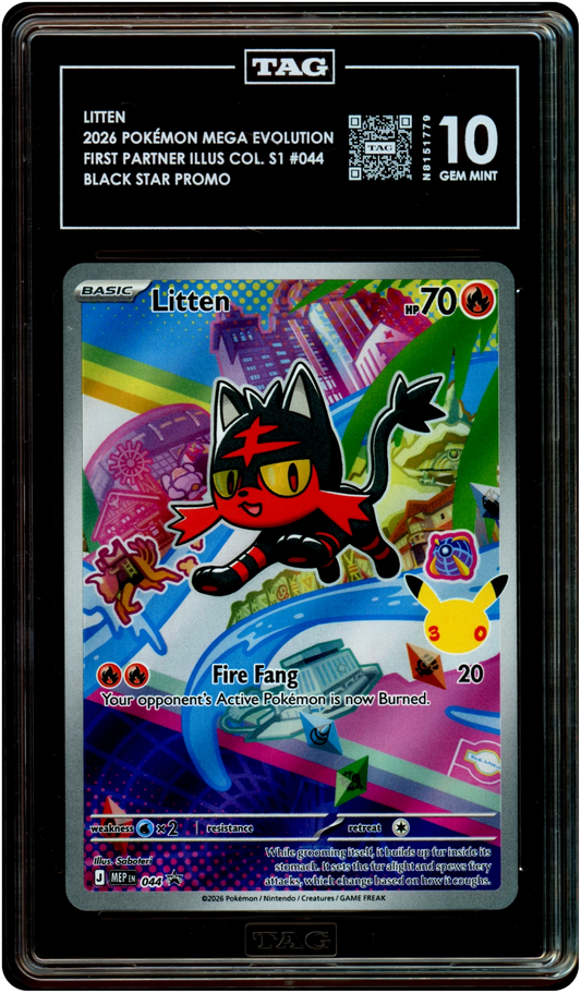 Litten - Pokemon Mega Evolution Promos #44 TAG 10
