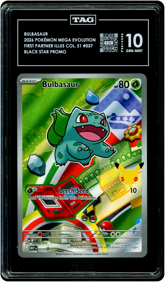 Bulbasaur - Pokemon Mega Evolution Promos #37 TAG 10
