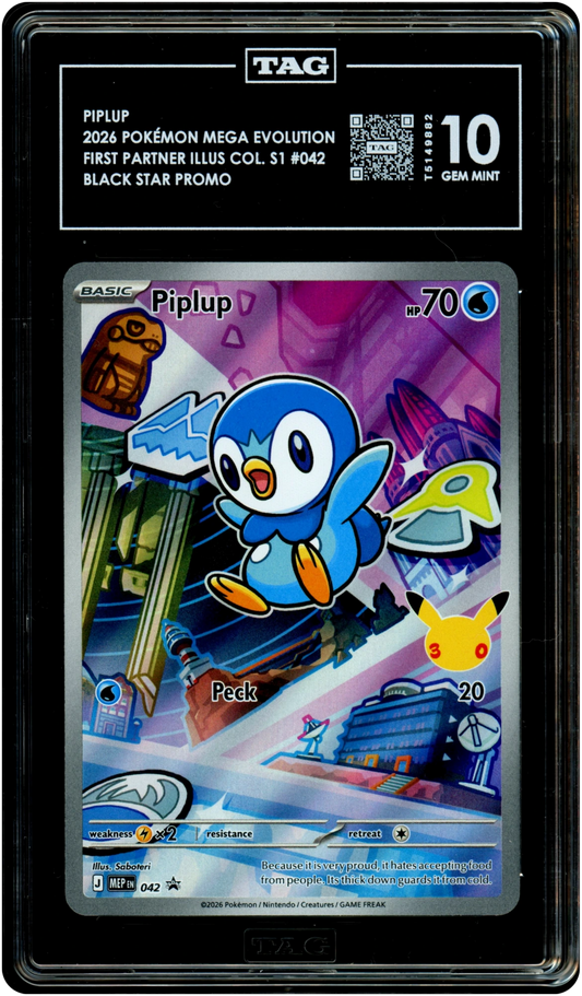 Piplup - Pokemon Mega Evolution Promos #42 TAG 10