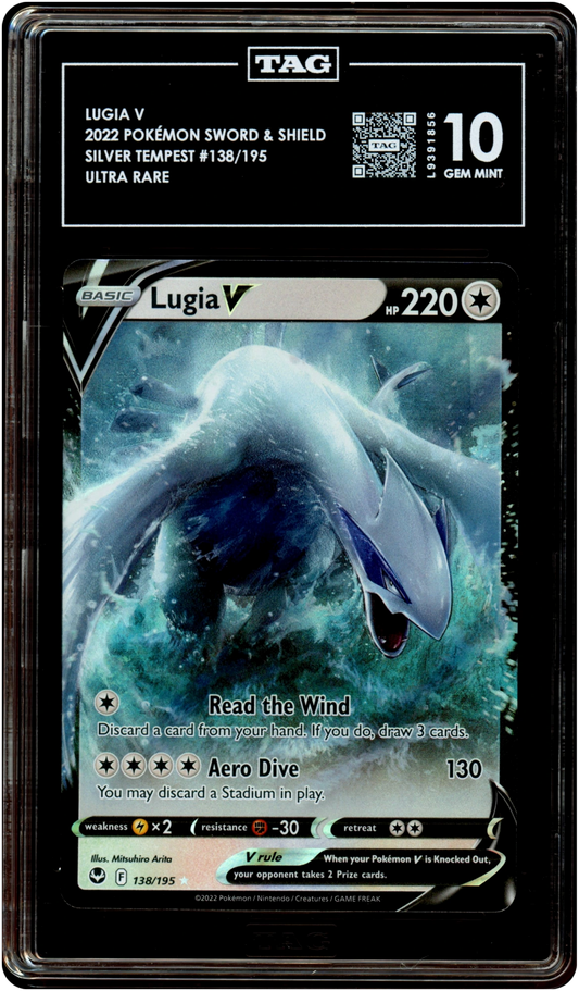 Lugia V - Pokemon Silver Tempest #138 TAG 10