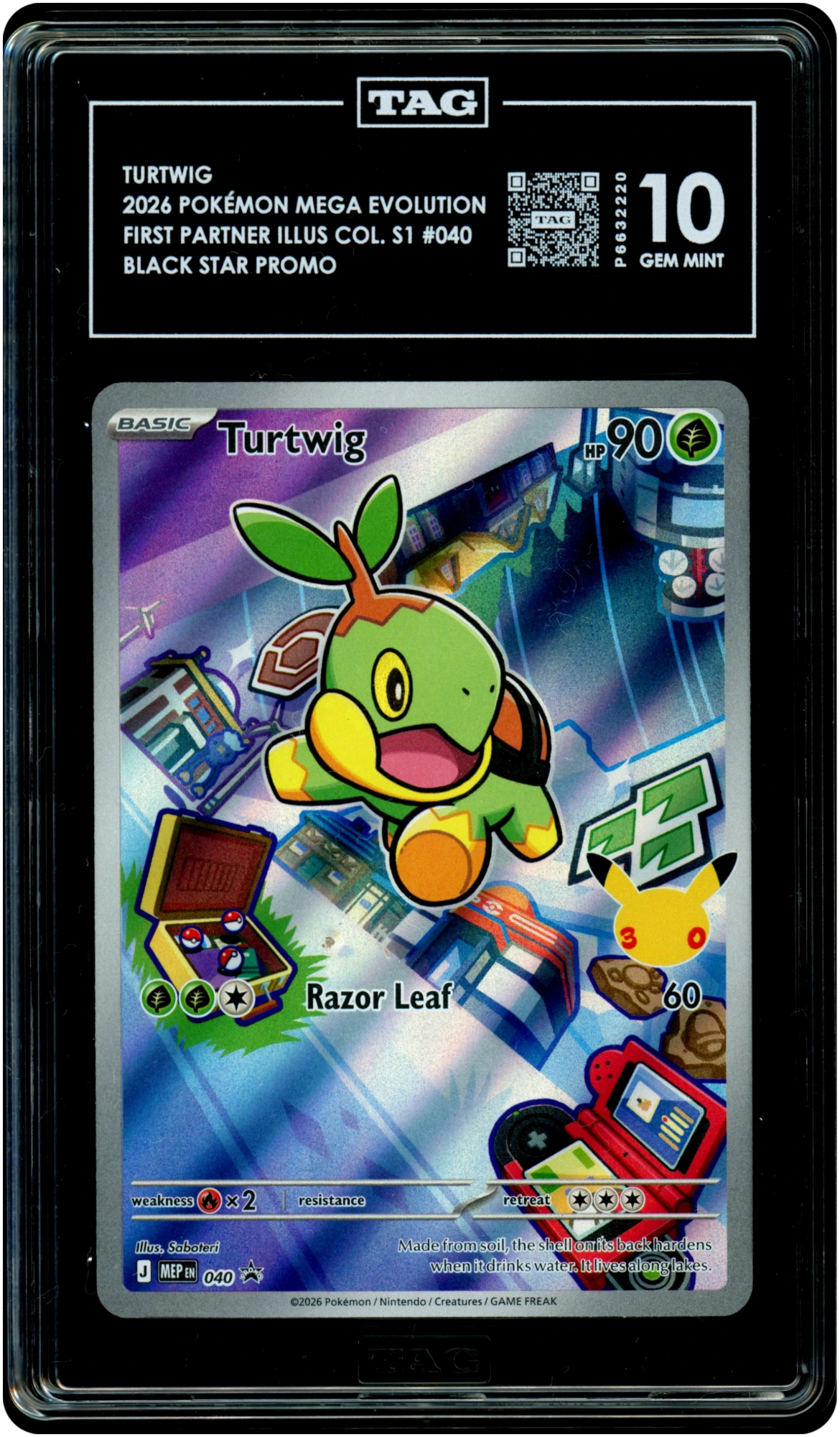 Turtwig - Pokemon Mega Evolution Promos #40 TAG 10 — front