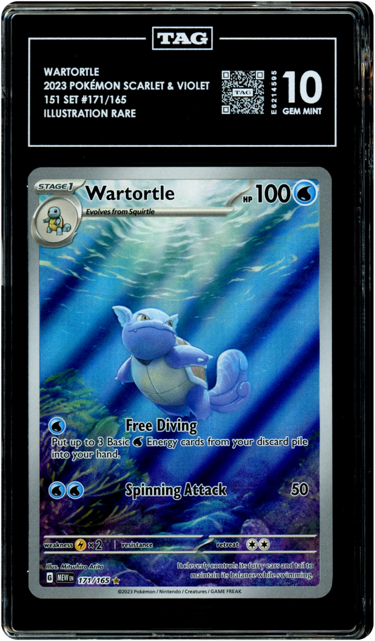Wartortle - Pokemon Scarlet & Violet 151 #171 TAG 10