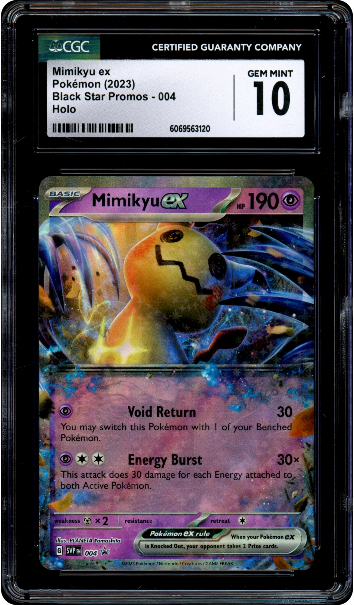 Mimikyu ex - Pokemon Scarlet & Violet Promos #4 CGC 10 — front