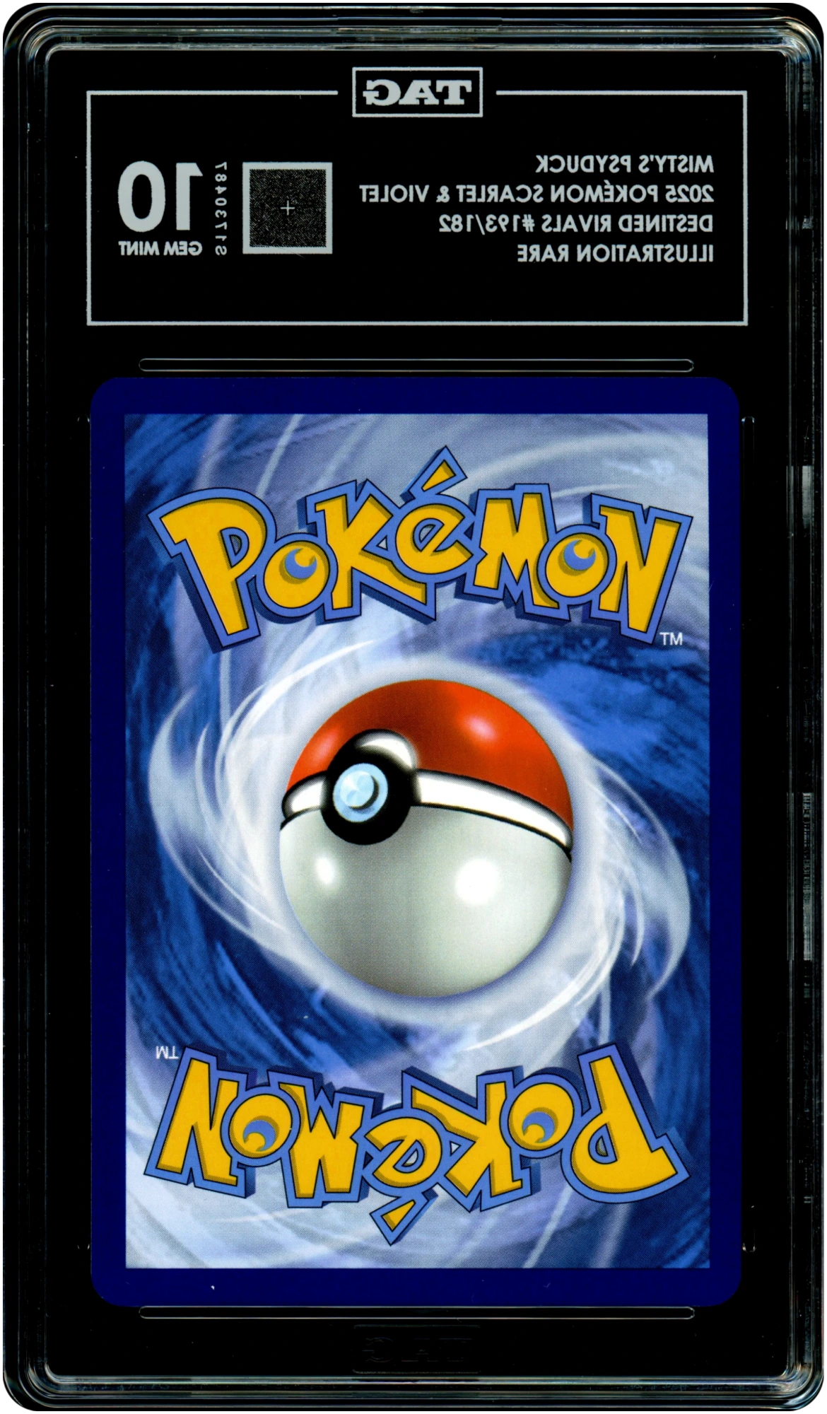 Misty's Psyduck - Pokemon Destined Rivals #193 TAG 10 — back