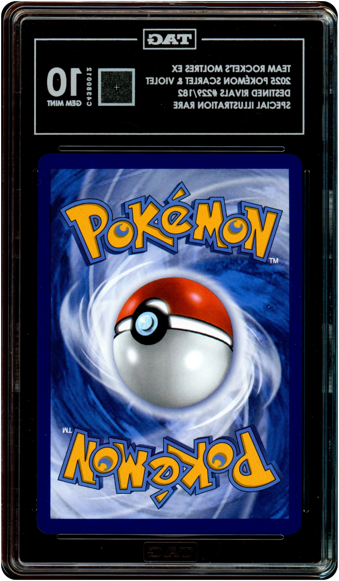 Team Rocket's Moltres ex - Pokemon Destined Rivals #229 TAG 10