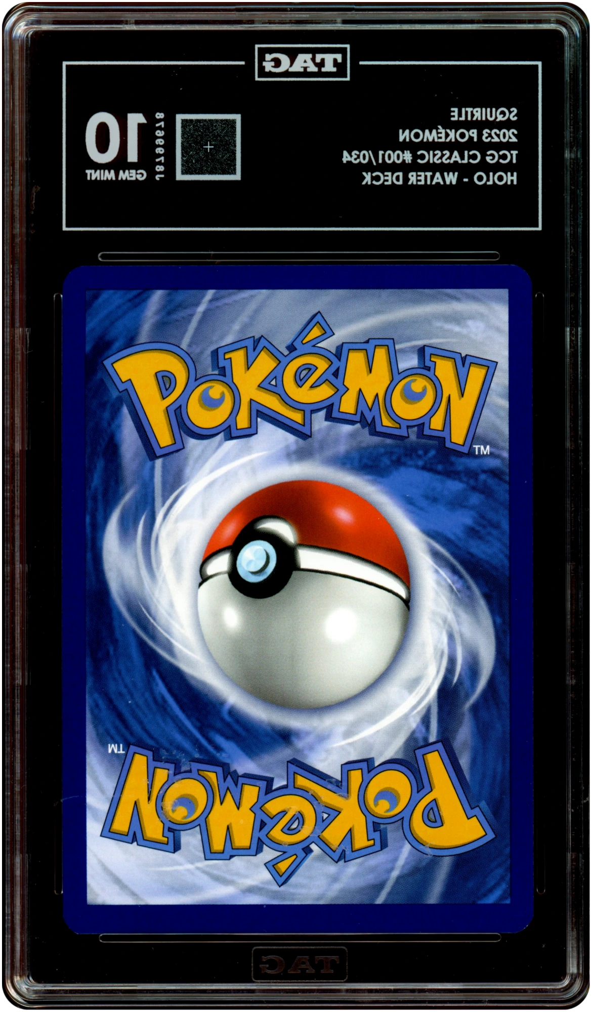 Squirtle - Pokemon TCG Classic: Blastoise Deck #1 TAG 10 — back