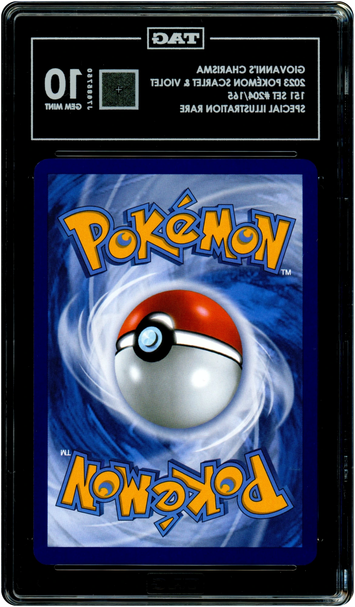 Giovanni's Charisma - Pokemon Scarlet & Violet 151 #204 TAG 10