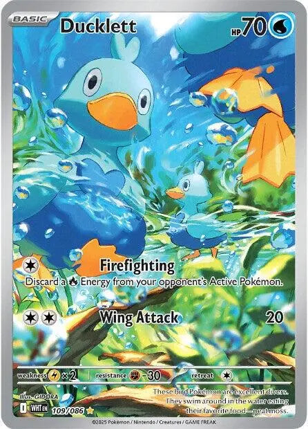 Ducklett - Pokemon White Flare #109 NM