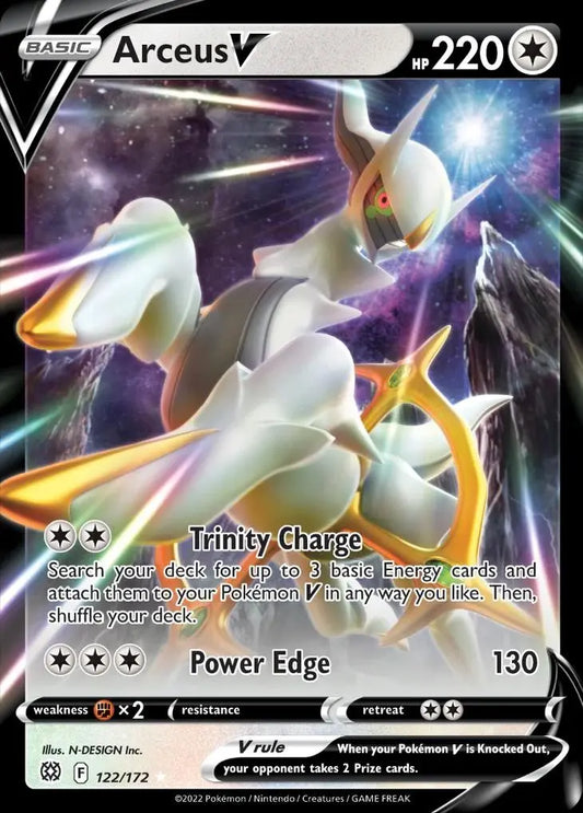 Arceus V [Metal] - Pokemon Brilliant Stars #122 NM