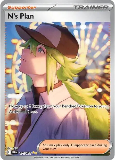 N's Plan - Pokemon Black Bolt #170 NM