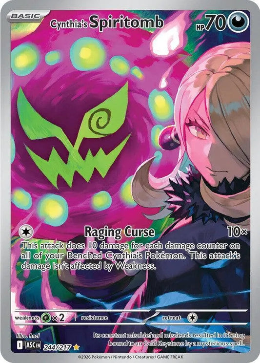 Cynthia's Spiritomb - Pokemon Ascended Heroes #244 NM